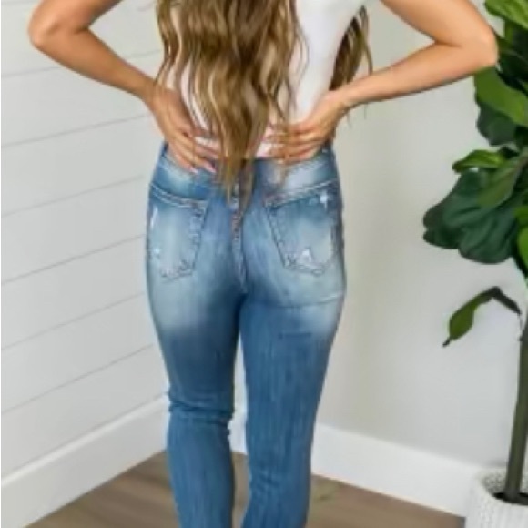 RISEN SKINNY JEANS-LIKE NEW - Picture 3 of 4